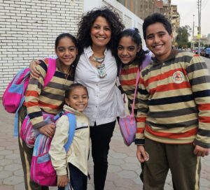 I quattro bimbi iscritti alla New Egyptian Language School